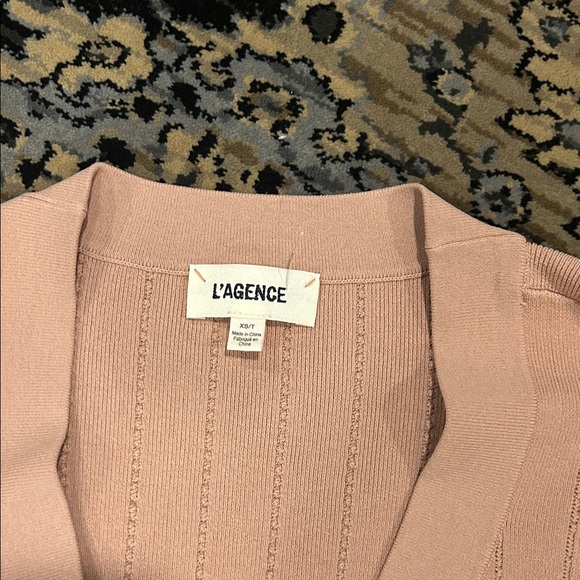 L'AGENCE tan Button-Up Cardigan - Picture 2 of 7